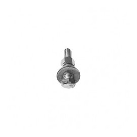 Tornillo cabeza hexagonal de 1/4" x 3", con acabado Electro Zinc (No incluye tuerca, ni arandela)