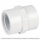 ( 1 pieza ) Conector hembra para PVC Conector de PVC para tubo a rosca Conector para tubo de PVC de agua 1/2" Media