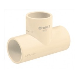 1 pieza Tee para tubo de CPVC T para tubo de agua de CPVC 1/2" media pulgada