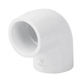 Conector de 90° Grados de PVC Blanco Conector de PVC de 90 Grados Cedula 40 Ced. 40