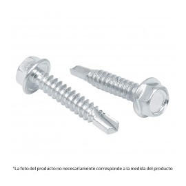 (Venta por pieza) Pija punta de Broca Tornillo Punta de Broca con cabeza Hexagonal Pija de 1 1/2" Pulgada Cabeza Hexagonal