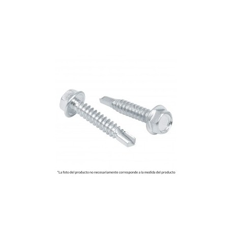 (Venta por pieza) Pija punta de Broca Tornillo Punta de Broca con cabeza Hexagonal Pija de 1 1/2" Pulgada Cabeza Hexagonal