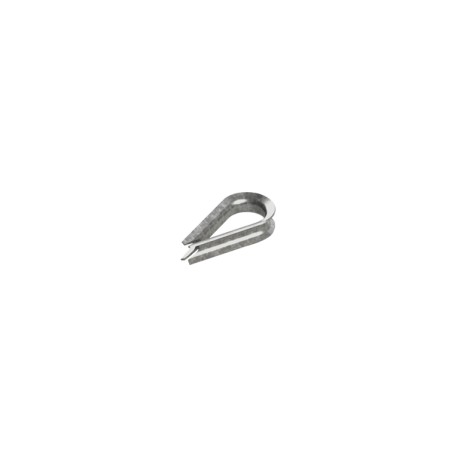 Guardacabos/cuello 1/4" acero con electro galvanizado para retenida de 1/4"