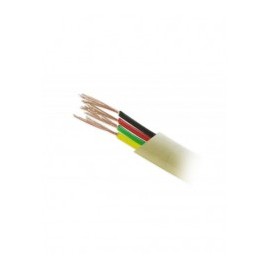 (Venta x Metro) Cable Telefónico plano Beige de 4 Hilos Cable para Telefonía Cable Telefónico Cable para Teléfono Cable plano