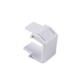 Inserto Ciego para Placa de Pared Faceplate puerto Ciego para Jack Blanco Keystone Netzys