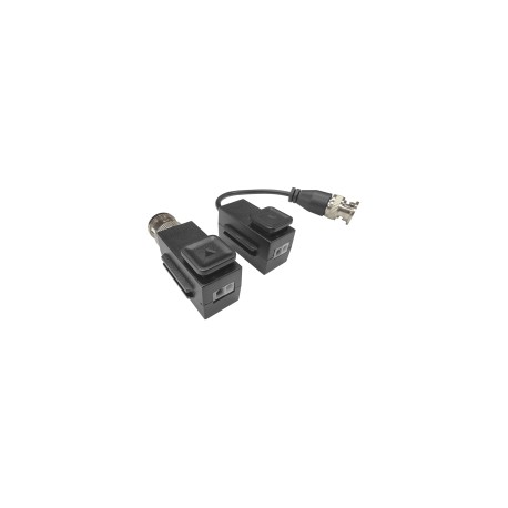 Kit de Transceptores (Baluns) TurboHD Hasta 4K / 5 MP / HD-TVI/HD-CVI/AHD/CVBS / Conector 100% COBRE