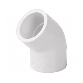 1 Piece 45 Degree Elbow for PVC Hydraulic Water Pipe White Water Pipe Elbow 45 Degree Connector 1 Inch