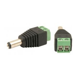 Adaptador para Camaras Conector Macho para Camaras de CCTV Conector Verde para Camaras de Seguridad