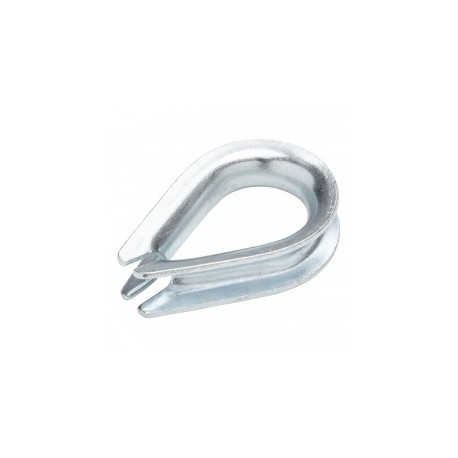 Cuello/ Guardacabo/ Rozadera para Cable de 1/4" de Acero Galv. por Inmersión.