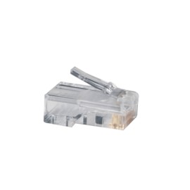 (Venta x pieza) Plug RJ45 Cat5e, Para Cable UTP Calibre 22 a 26 AWG, Chapado en Oro de 50 micras