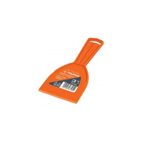 Espátula de plástico de 3" para uso general Espátula plástica TRUPER Espátula Flexible