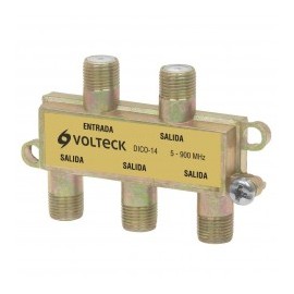Coaxial Divisor de Señal de antena para Sky, Cable, Ve Tv, Splitter de Coaxial 1 entrada 4 Salidas