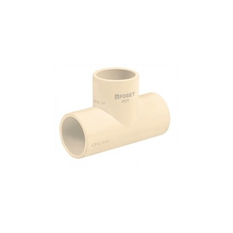1 pieza Tee para tubo de CPVC T para tubo de agua de CPVC 1/2" media pulgada