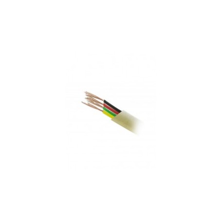 (Venta x Metro) Cable Telefónico plano Beige de 4 Hilos Cable para Telefonía Cable Telefónico Cable para Teléfono Cable plano