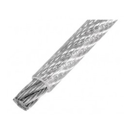 1 Metro de Cable de Acero recubierto de plastico Cable de Acero plastificado aguanta hasta 170 kilos kg diametro 1.5mm
