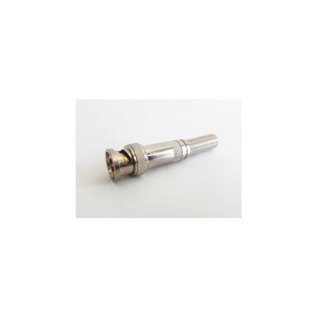 Connector for coaxial cable RG59 75 Ohm male BNC connector, with spring base for pressure coaxial cable RG-59/ RG-6