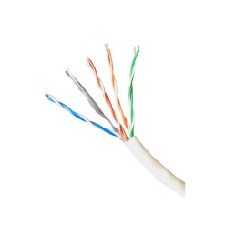 1 Metro Cable Utp Con Cat 6 Forro Grueso Blanca Bobina De Cable UTP Cat6 Para CCTV, Controles De Acceso Uso Interior