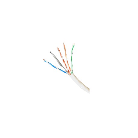 1 Metro Cable Utp Con Cat 6 Forro Grueso Blanca Bobina De Cable UTP Cat6 Para CCTV, Controles De Acceso Uso Interior