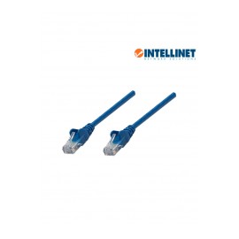 Patch cord Cat.5e Category 5e Intellinet 2 Meter 2 Mt Network Cable RJ45 Blue Ethernet Cable Blue Internet Cable