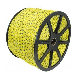 1 Metro de Cuerda Amarilla de 10mm polipropileno 100% virgen para seguramiento y/o amarre de carga uso industrial, agrícola