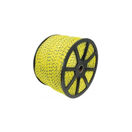 1 Metro de Cuerda Amarilla de 10mm polipropileno 100% virgen para seguramiento y/o amarre de carga uso industrial, agrícola