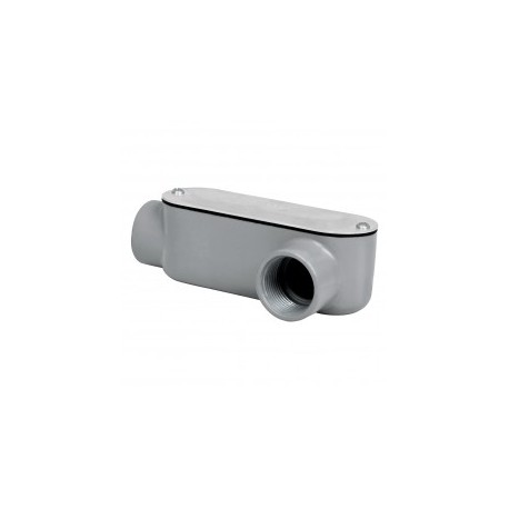 1" (25.4 mm) LL-type condulet box Includes cover and screws. LL-type condulet box for 1-inch metal pipe
