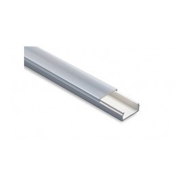 White conduit with self-extinguishing transparent PVC cover for Led lighting 1020mm stretch of 2.5 m THORSMAN