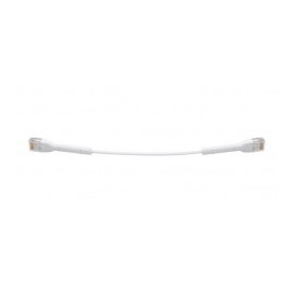 UniFi Ethernet Patch Cable Cat6 22 cm, White Patch cord Armored Network Cable 22 Centimeters White Certified