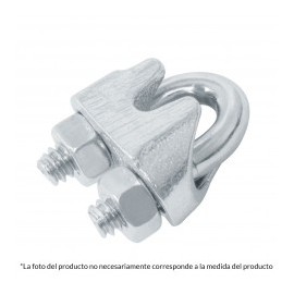 1 pieza nudo o perro de 3/16" Nudo de hierro para cable de acero (perros) de 5mm 3/16"