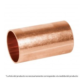 Cople para tuberia de cobre de media 1/2" Cople de 1/2" Pulgada Tuberia de cobre