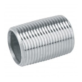 1 piezas Niple Cuerda Corrida Galvanizado 3/4' Conector de rosca de media Conector tipo galvanizado de 3/4"
