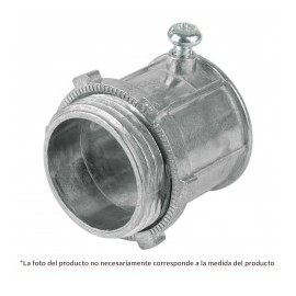 (1 pieza) Conector para tubo conduit de 1/2" media pulgada Conector de Media para tubo conduit