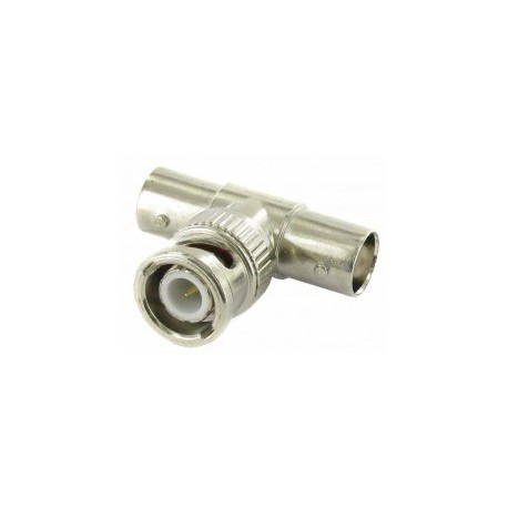Conector en T de BNC Conector de BNC coaxial en tipo T Conector tipo T de BNC Coaxial divisor de señal