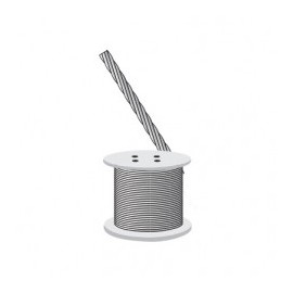 Cable de Retenida 7 Hilos , Resistencia 600 kg, Diámetro 1/8" (Metro). Cable de acero para Torreo Arriostrada