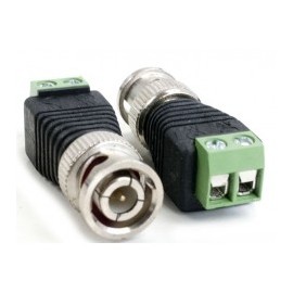 (Sale per piece) Video BNC Connector Balun Connector Green Connector for Cameras Balun for cameras Video Connector for CCTV