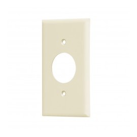 Placa de pared de 1 salida economica beige evory faceplate para contacto electrico sencillo economico