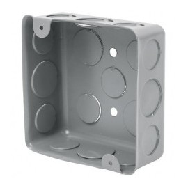 Chalupa Economica de 4 x 4" pulgadas Caja metalica electrica Chalupa cuadrada regular Caja cuadrada 4x4