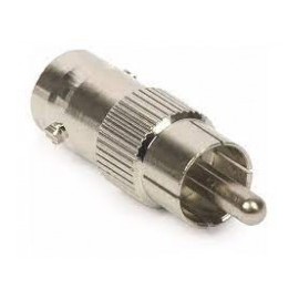 (1 pieza) Conector de BNC a RCA Macho BNC Hembra a RCA Macho Conector de Audio - video