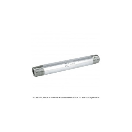 Niple Galvanizado de 1/2 de media de 4" pulgadas Niple de 1/2 Niple de 10 centimetros 10cm