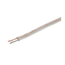 1 Metro de Cable Para Audio Cable Para Bocina 2x16 Transparente Cable Para Bocina Calibre 16 AWG Polarizado