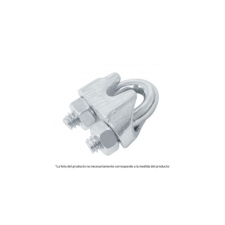 1 pieza nudo o perro de 1/4" Nudo de hierro para cable de acero (perros) de 6mm 1/4"