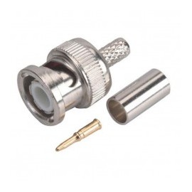 BNC Male Connector with Ring to Tighten BNC Male Connector with Folding Ring for Cable