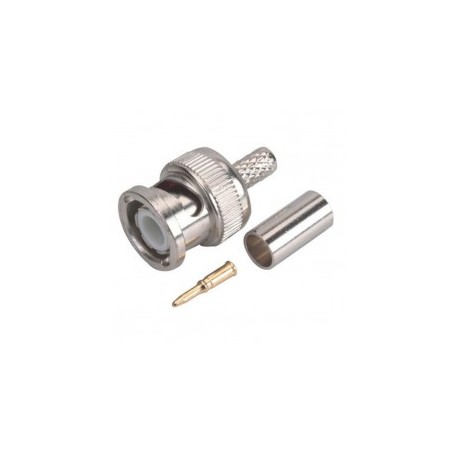 BNC Male Connector with Ring to Tighten BNC Male Connector with Folding Ring for Cable