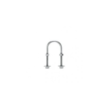 Abrazadera tipo U de 1 1/4", con acabado Electro Zinc, no incluye tuercas y arandelas