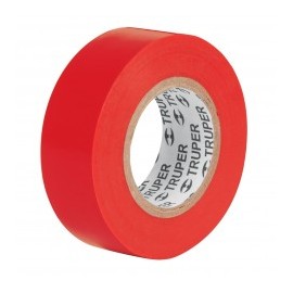 (9 Metros) Cinta de aislar de 9 metros color Rojo Roja 19mm cinta Roja para cables electrico cinta para electricista de aislar