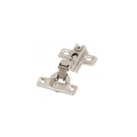 1 pieza Bisagra Bidimensional 95° Interna Hermex 43160 5x9cm centimetros para mueble 95° Apertura Cobertura MEDIA de Acero