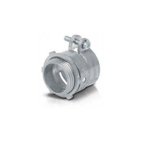 Conector Recto Tubo Flexible Metalico 3/4'' Voltech 47341Conector para Manguera Para tubo metalico de 3/4 media