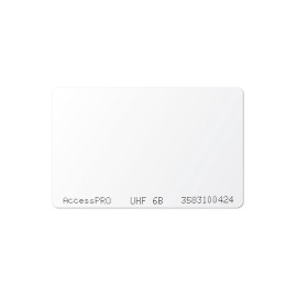 Tag UHF tipo Tarjeta para lectoras de largo alcance 900 MHZ / ISO 18000 6B / No imprimible / No incluye porta tarjeta