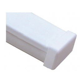 Tapa final color blanco de PVC auto extinguible Tapa para canaleta tapa final para Canaleta plastica 1020
