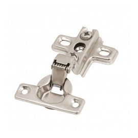 1 pieza Bisagra Bidimensional 110° media Hermex 43160 5x9cm centimetros para mueble 110° Apertura Cobertura MEDIA de Acero